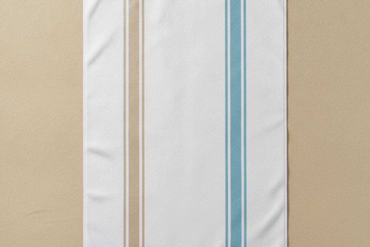 beach towel — shown on a beach holiday