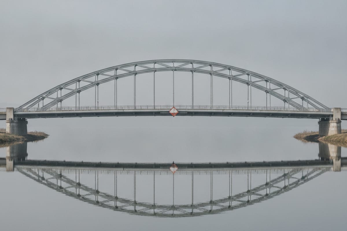bridge — shown at the train station