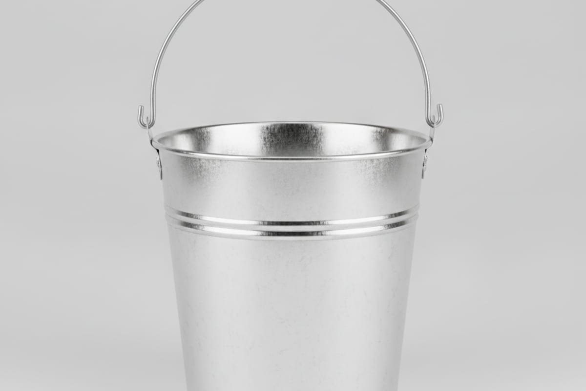 bucket — shown on a beach holiday