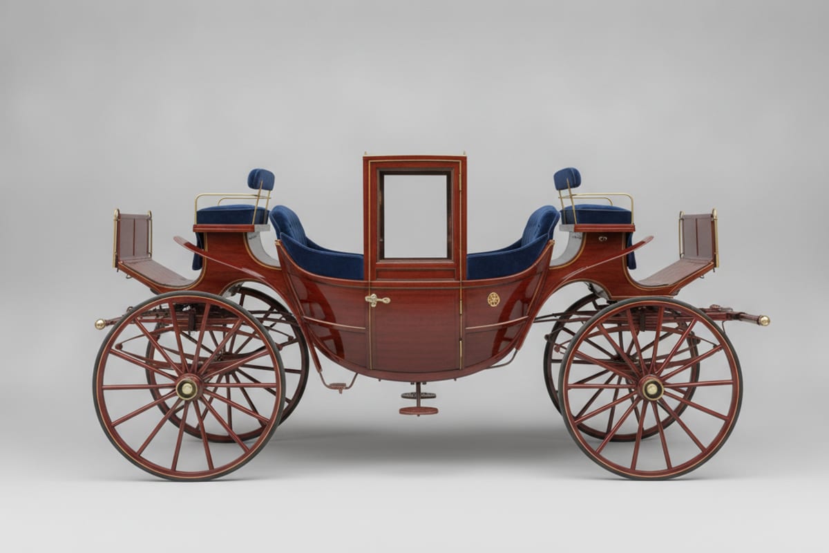 carriage — shown at the train station