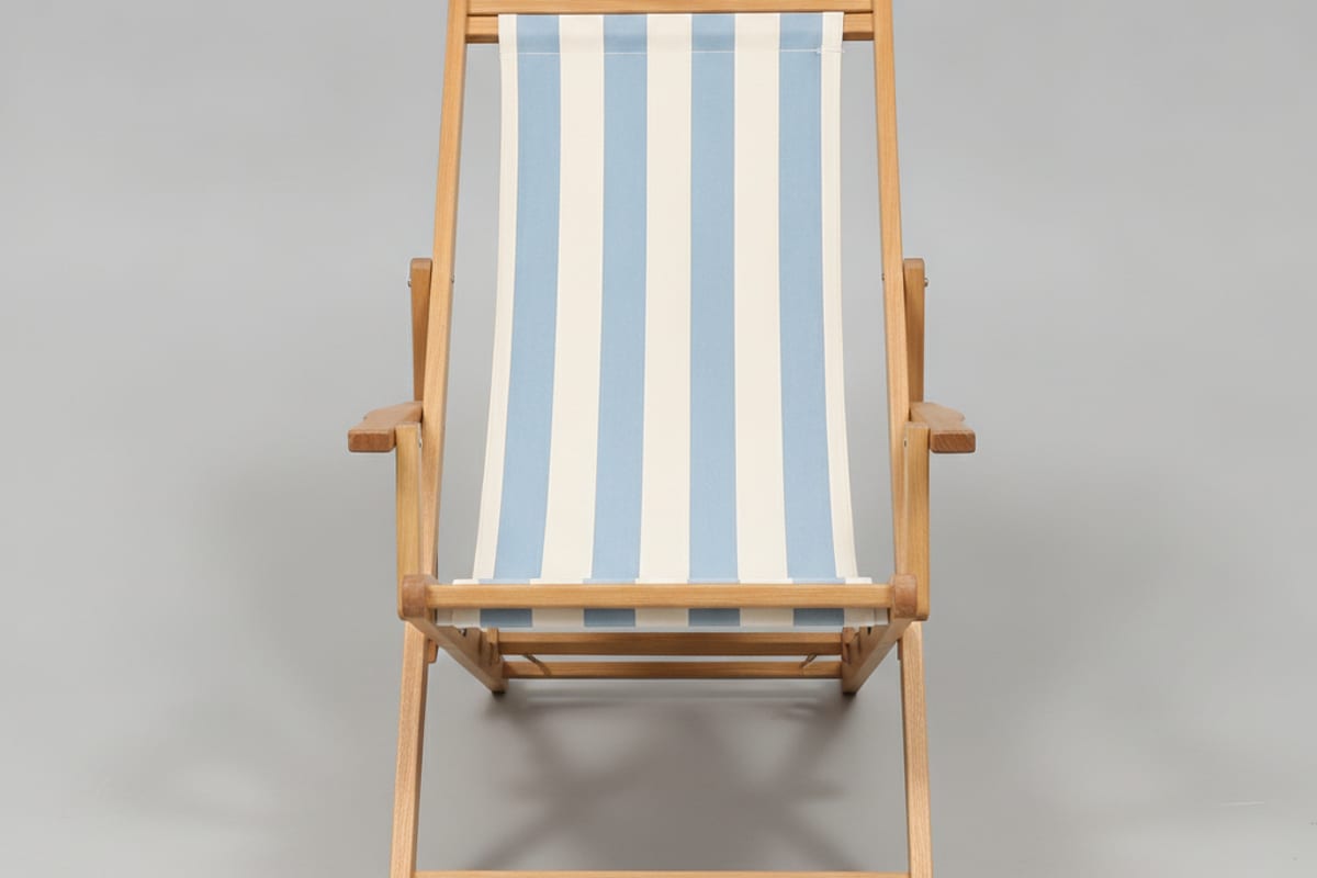 deckchair — shown on a beach holiday