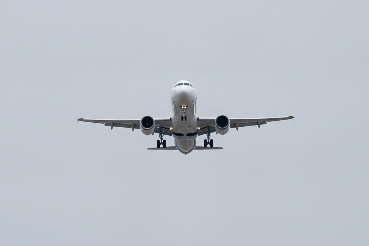 departure — shown at the airport