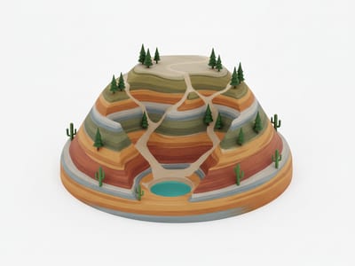 land — visual dictionary illustration