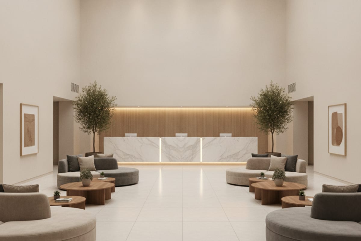 lobby — shown at the hotel
