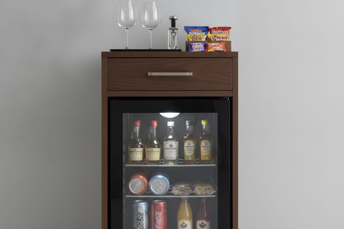 minibar — shown at the hotel