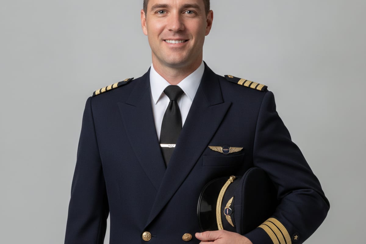 pilot — shown at the airport