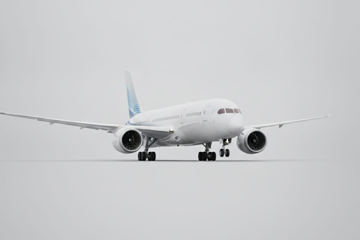 plane — shown at the airport
