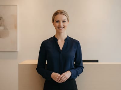 receptionist — visual dictionary illustration
