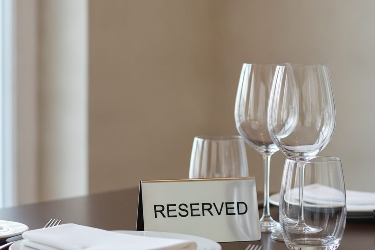 reservation — shown at the hotel