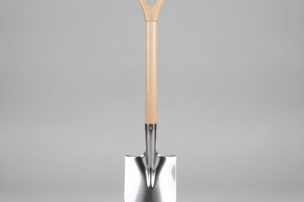 spade — shown on a beach holiday