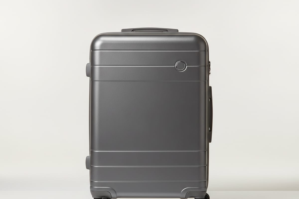 suitcase — shown at the airport
