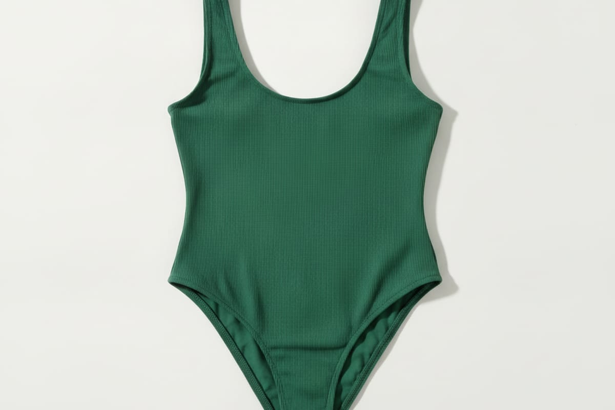 swimsuit — shown on a beach holiday