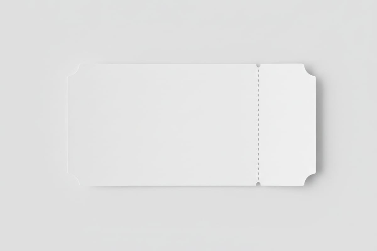 ticket — shown at the train station